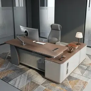 Office Desk; Durable 2.2m Professional Office Work Desk