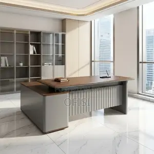 Office Desk; Durable 2.2m Professional Office Work Desk