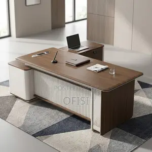 Office Desk; Durable 2.2m Professional Office Work Desk