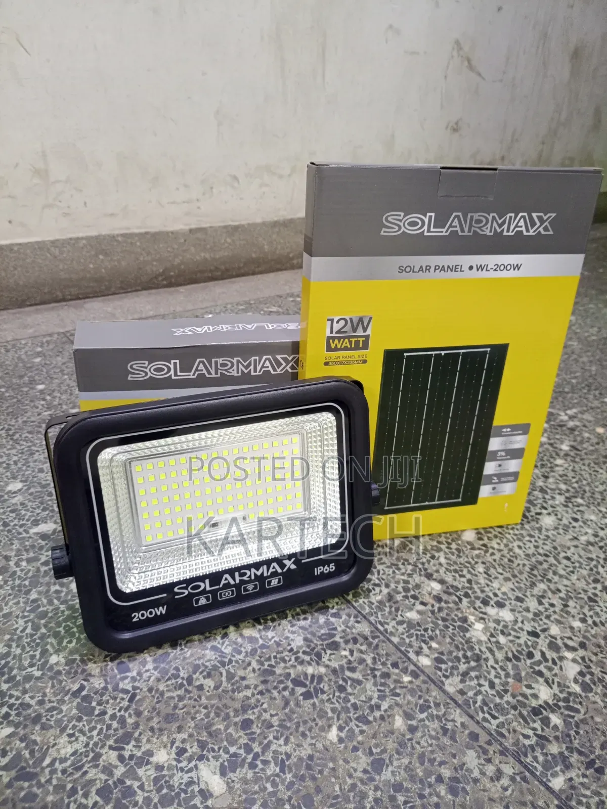 SolarMax WL-200W 200W Outdoor Solar Security Floodlight