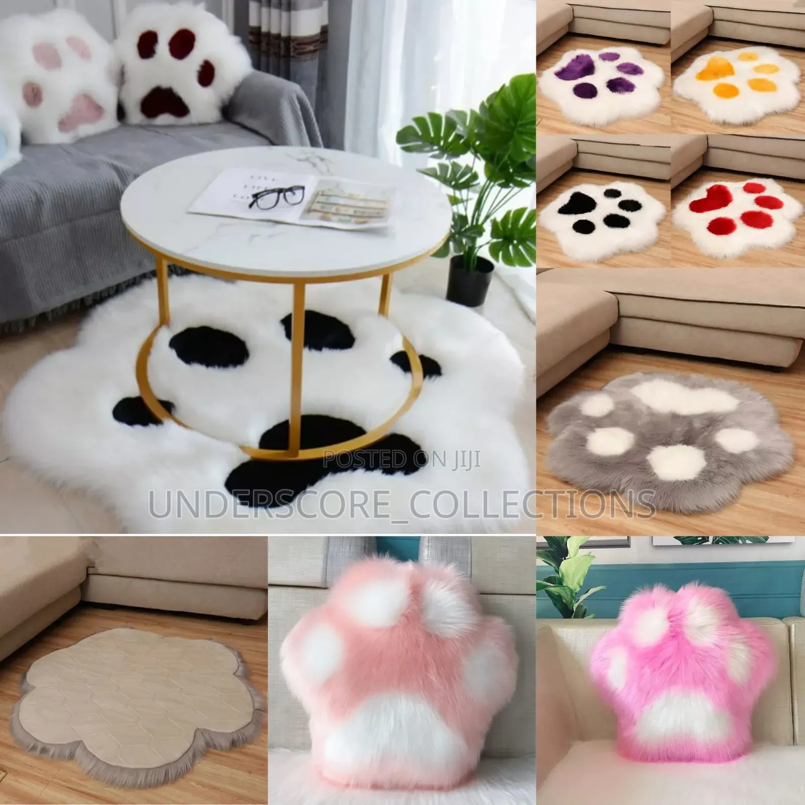 Cat Paw Soft Plush Carpet