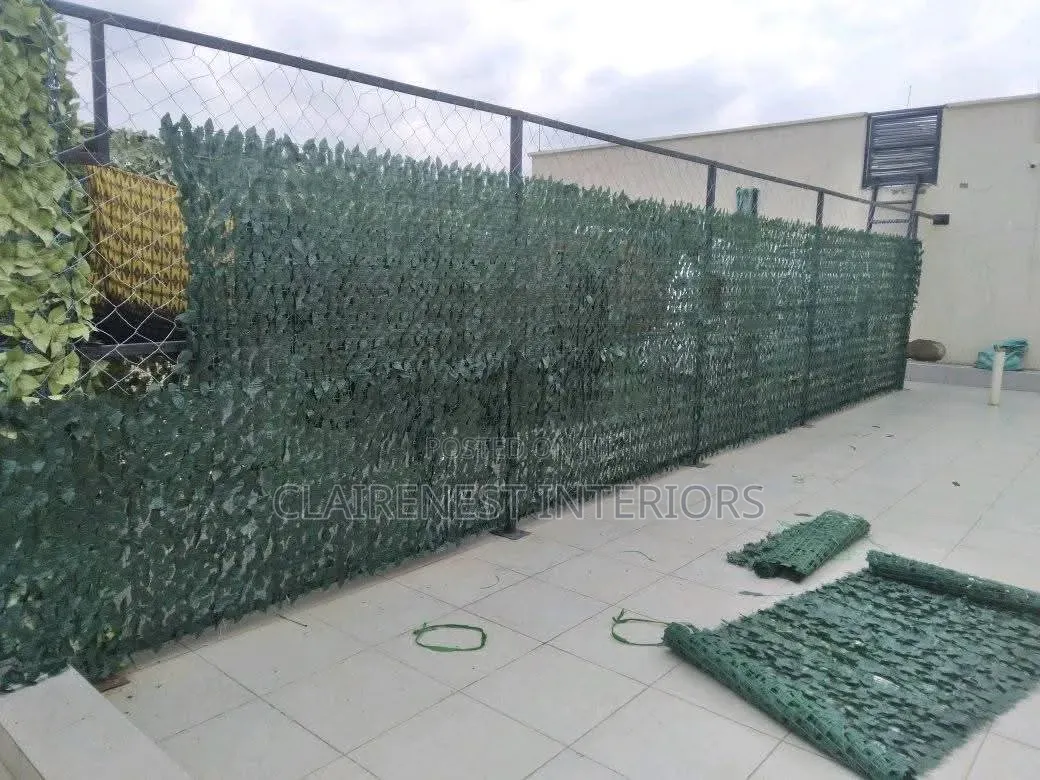 Lush Look Without Planting Artificial Ivy Privacy Fence