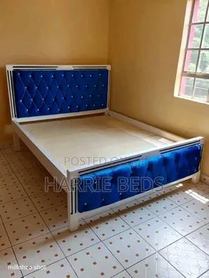 Royal Blue Mocket Bed