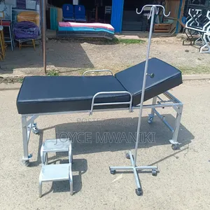 Examination Hospital Bed, Drip Stand, Stepper 