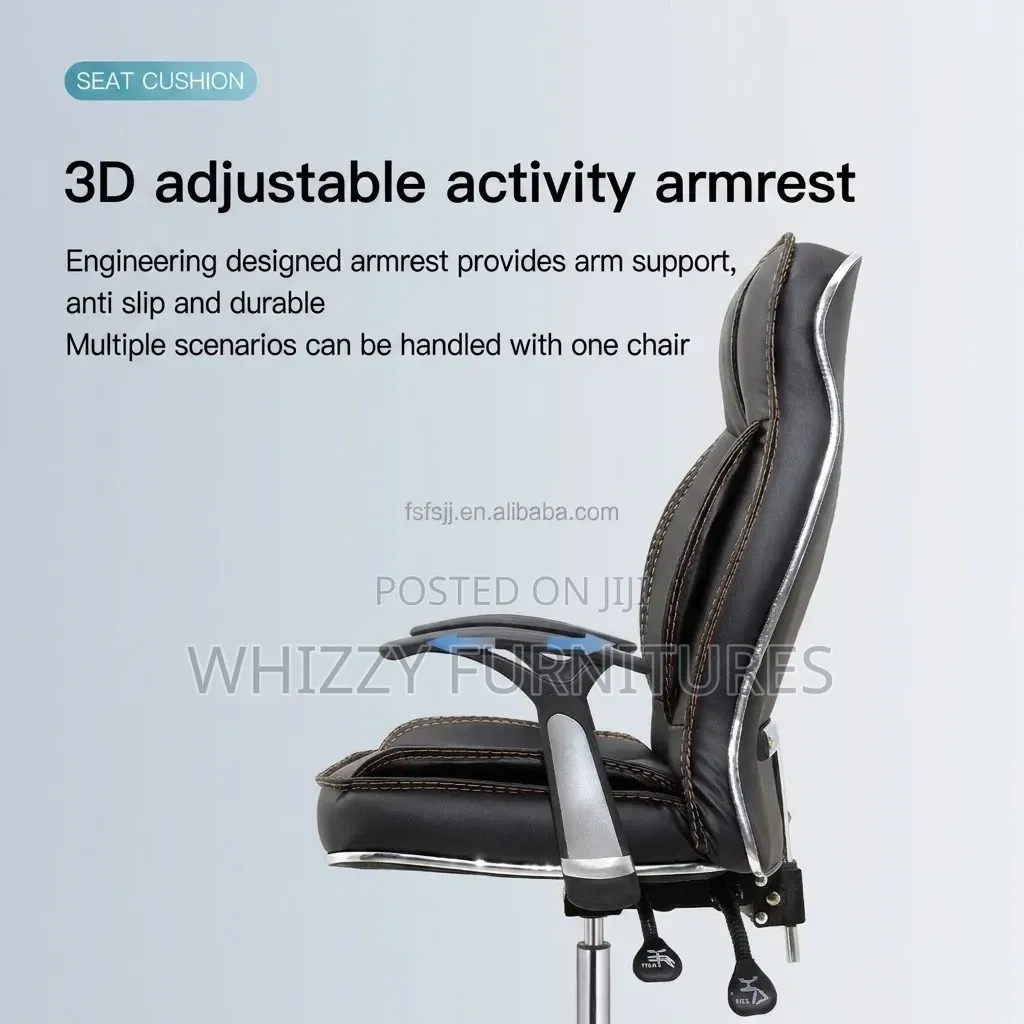 Office Chair:High -Back Elgonomic Modern Leather Chair