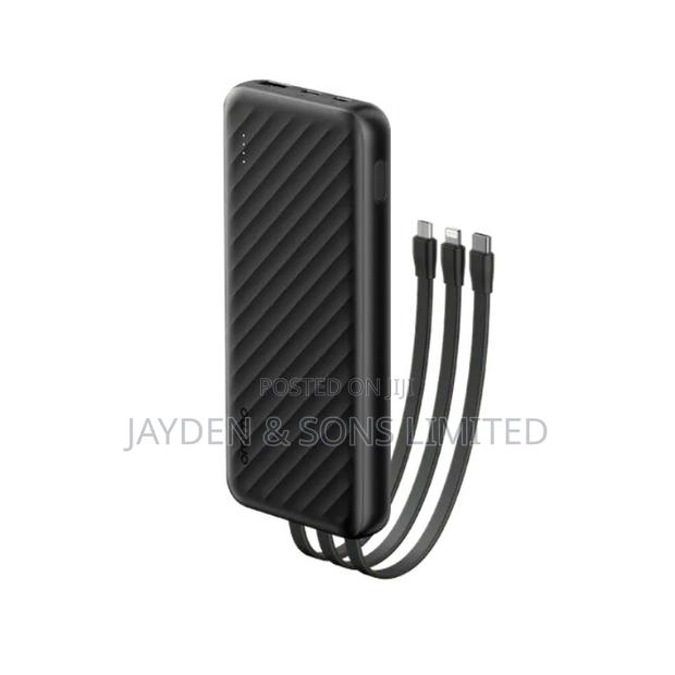 Oraimo 10,000mAh 12W Power Bank With Built-in Cables