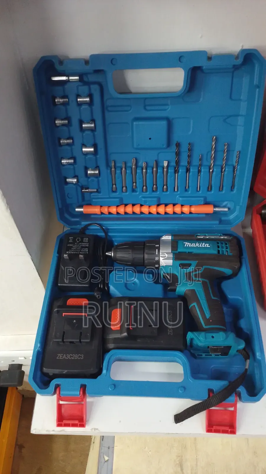 Makita-Style 36V Cordless Drill/Driver Kit in a Carrying Case.