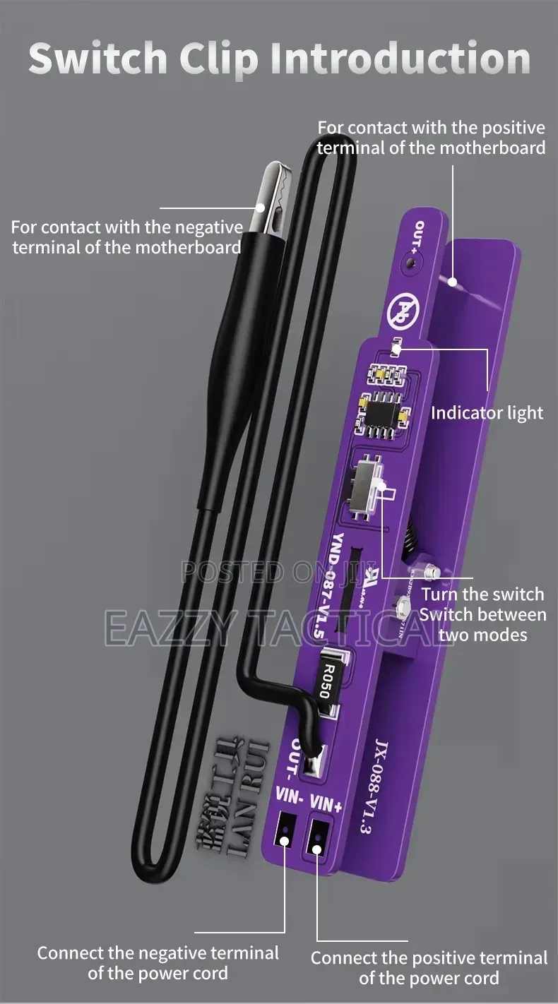 Lanrui M191 Universal Power on Clip for iPhone/Android Phone/Tablet