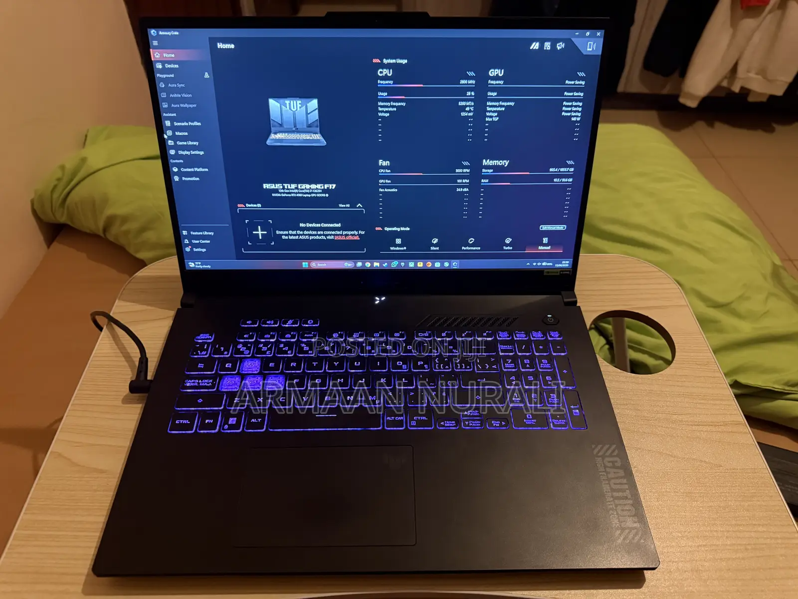 Laptop Asus TUF Gaming F17 32GB Intel Core i7 SSD 2T