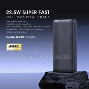 Oraimo 20,000mAh 22.5W Fast Charging Power Bank