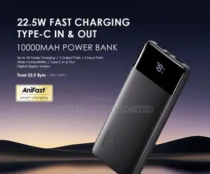 Oraimo 10,000mAh Mini Power Bank – 22.5W Fast Charging
