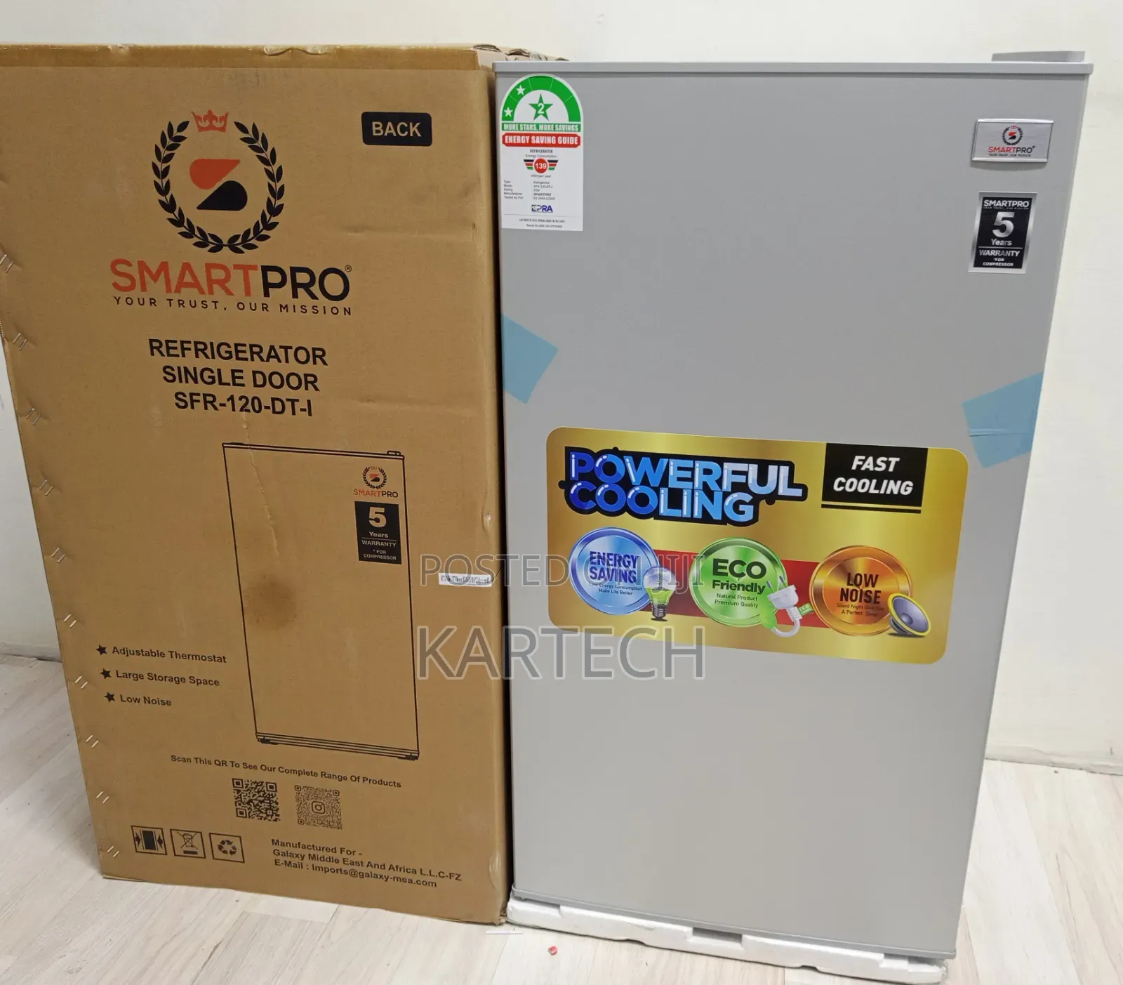 SmartPro 90L Home Office Single Door Fridge