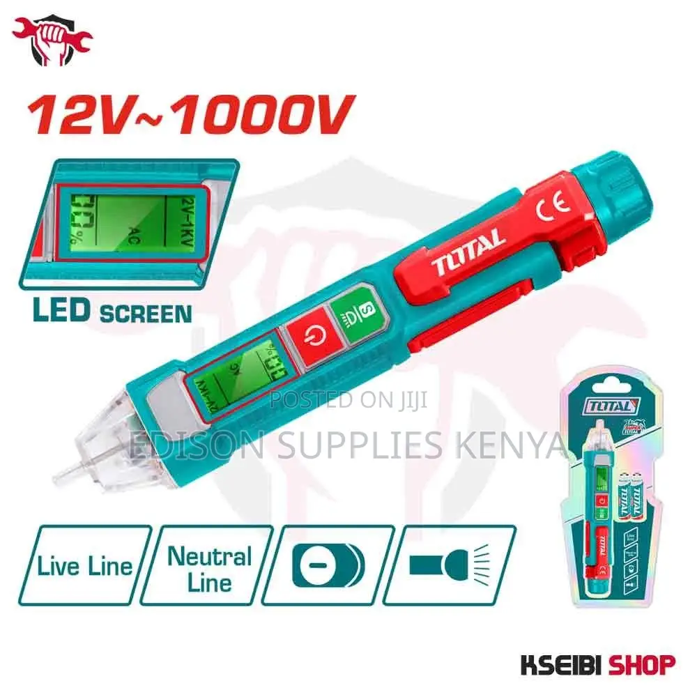 Total Non Contact Voltage Tester AC Voltage Detector WITH LED SCREEN