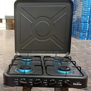 Olelon 4 Burner Gas Stove Cooker With Cover Lid