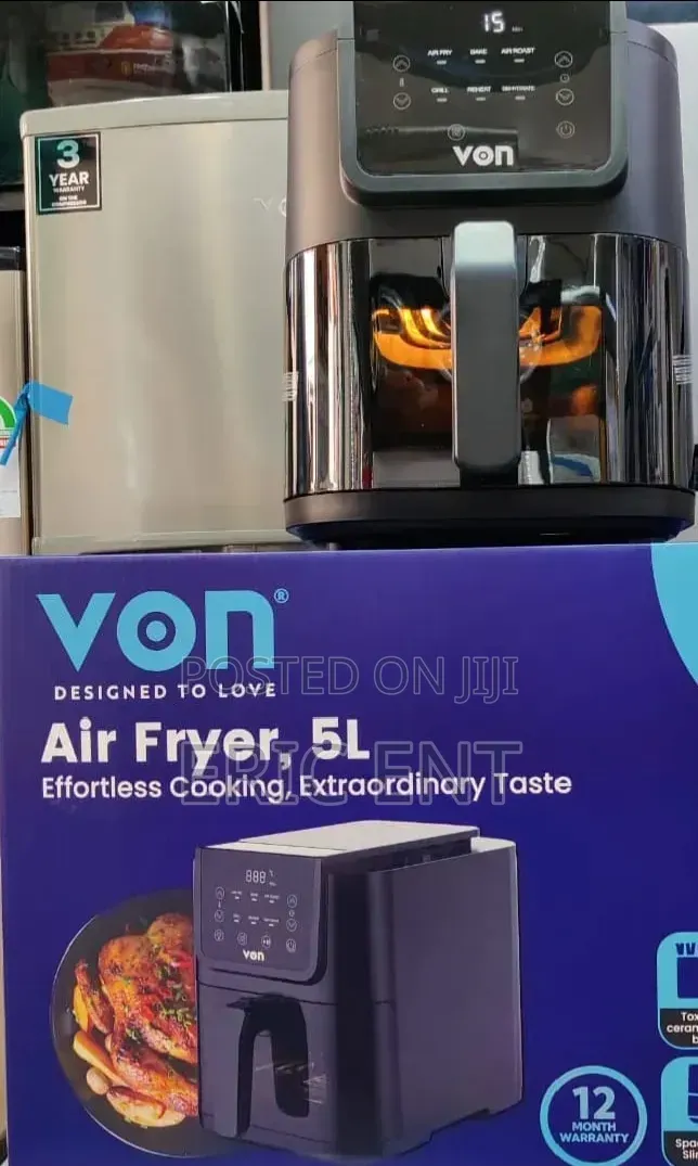 5L Digital Slim Design Air Fryer 1500W Touch Control