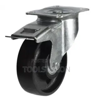4x1 Inch Metal Cast Iron Brake Heavy Duty 70 Kg Load Castor Wheel