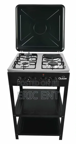 Olelon Full Standing Cooker With Shelves