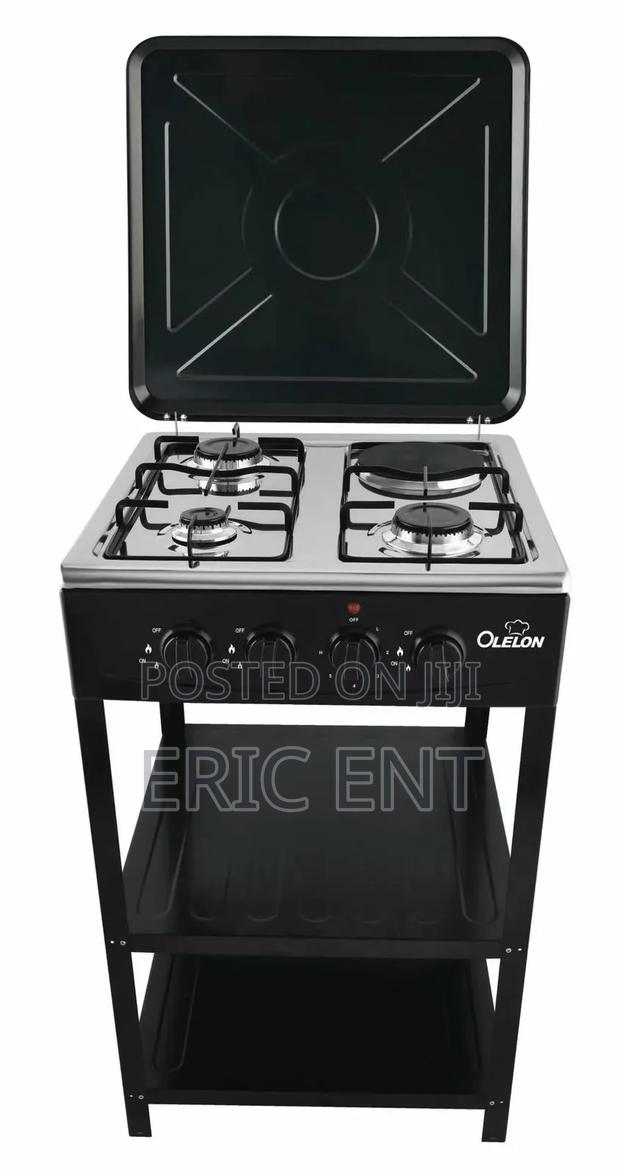 Olelon Full Standing Cooker With Shelves