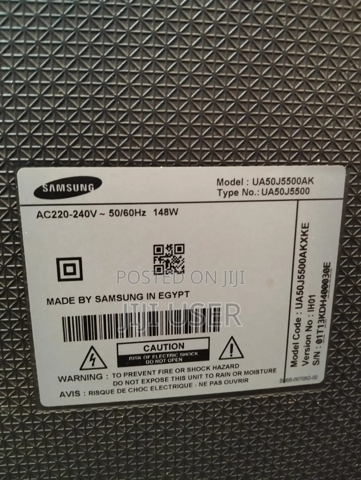 Samsung 50 Inch TV With Lines