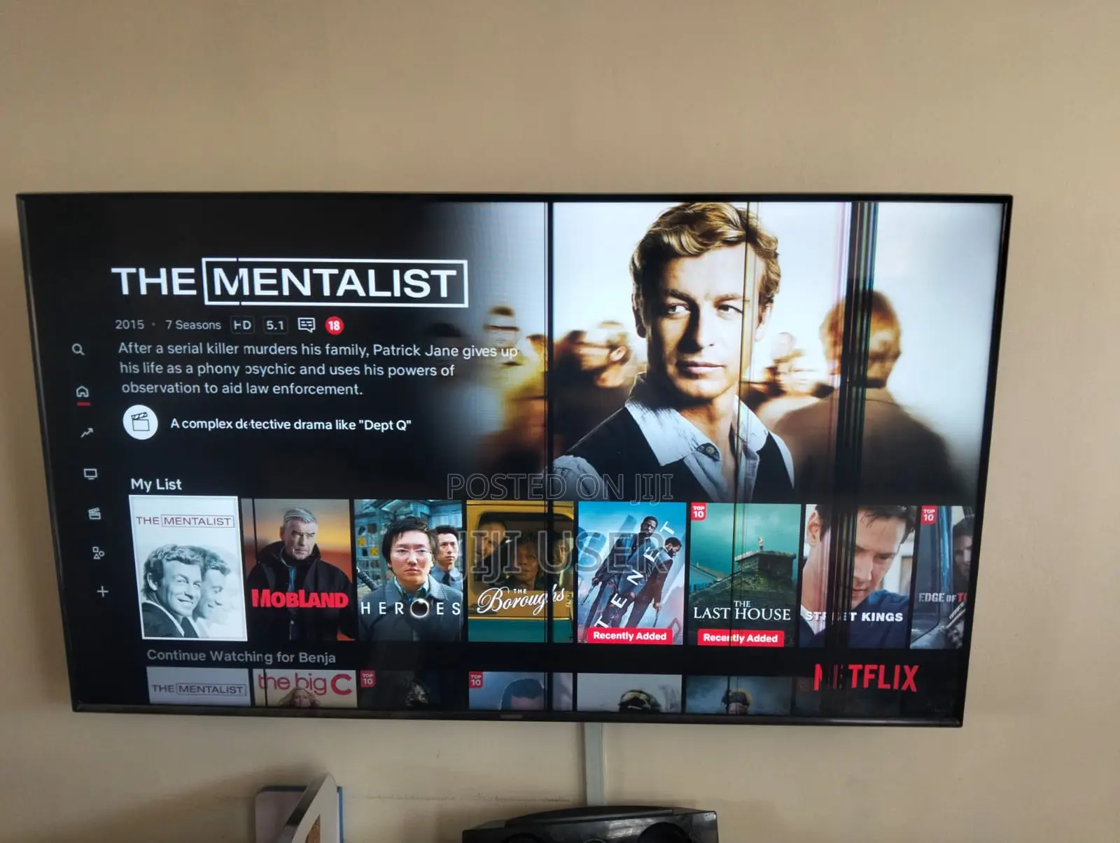 Samsung 50 Inch TV With Lines
