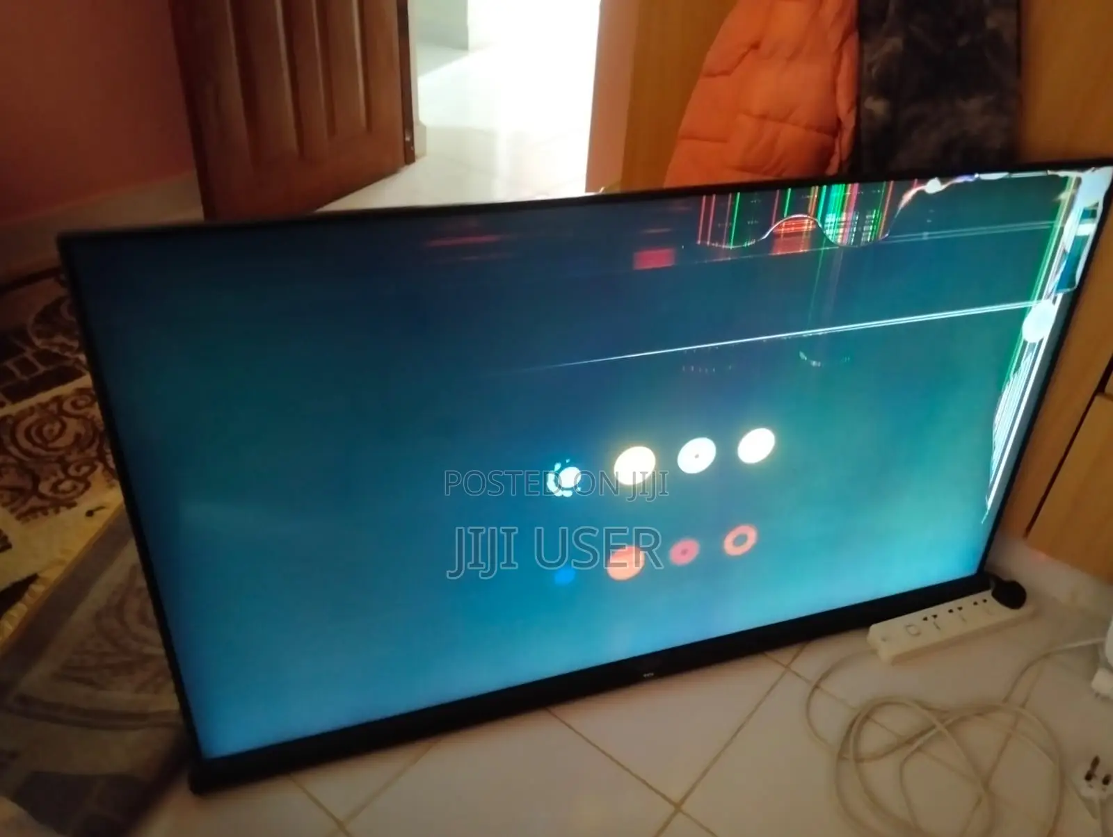 TCL TV 55 Inch Used With Cracked Screen