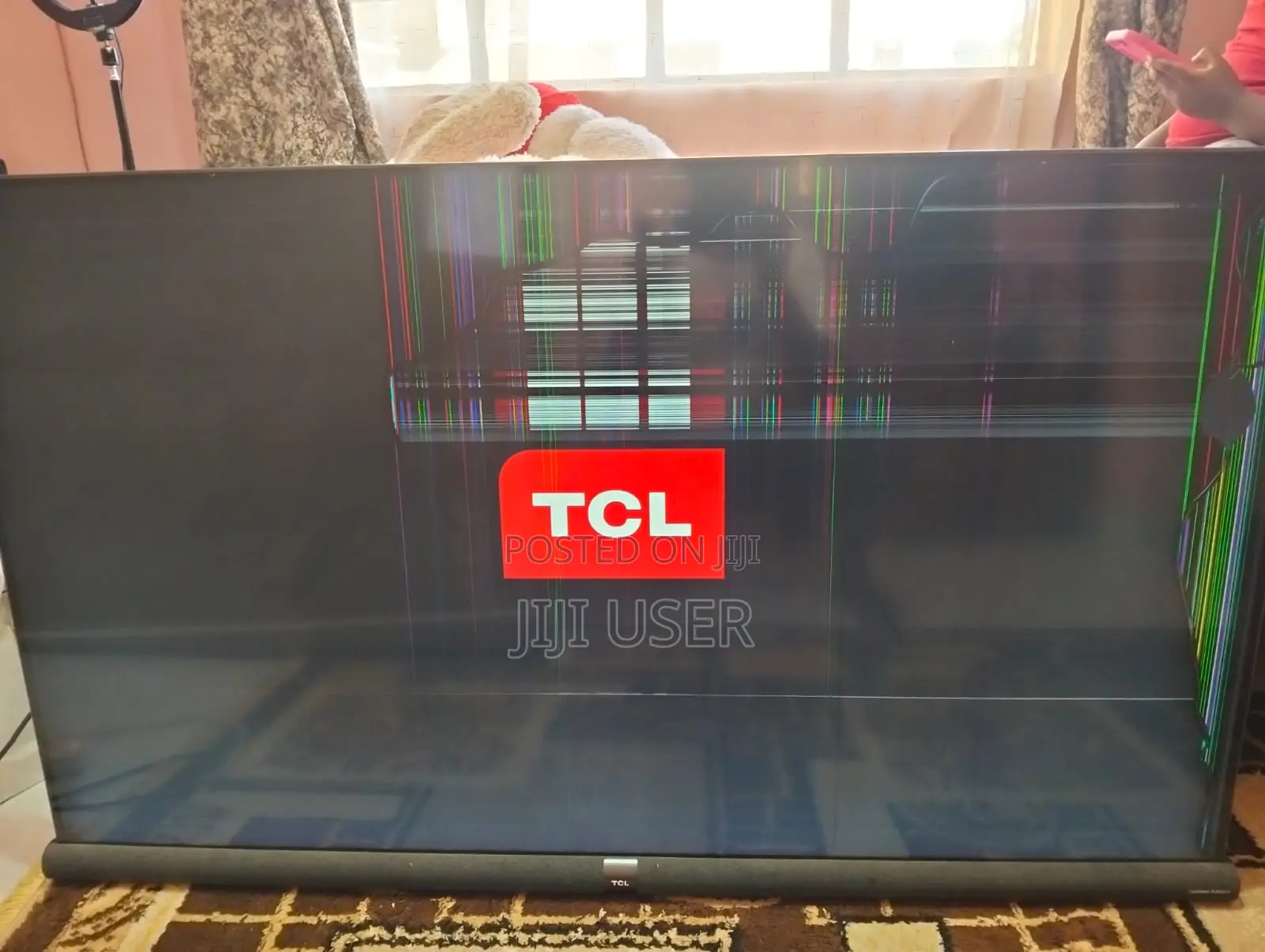 TCL TV 55 Inch Used With Cracked Screen