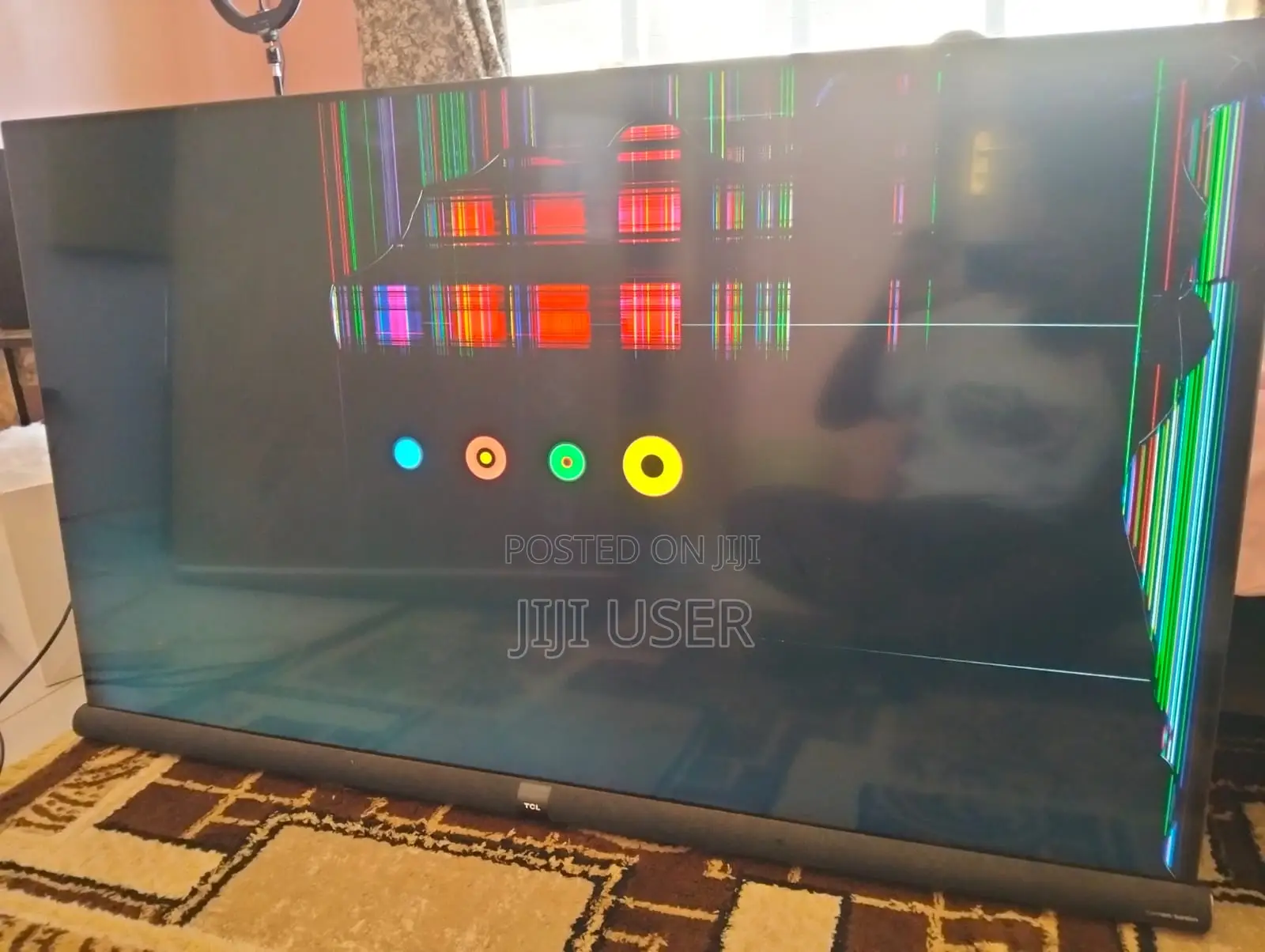 TCL TV 55 Inch Used With Cracked Screen