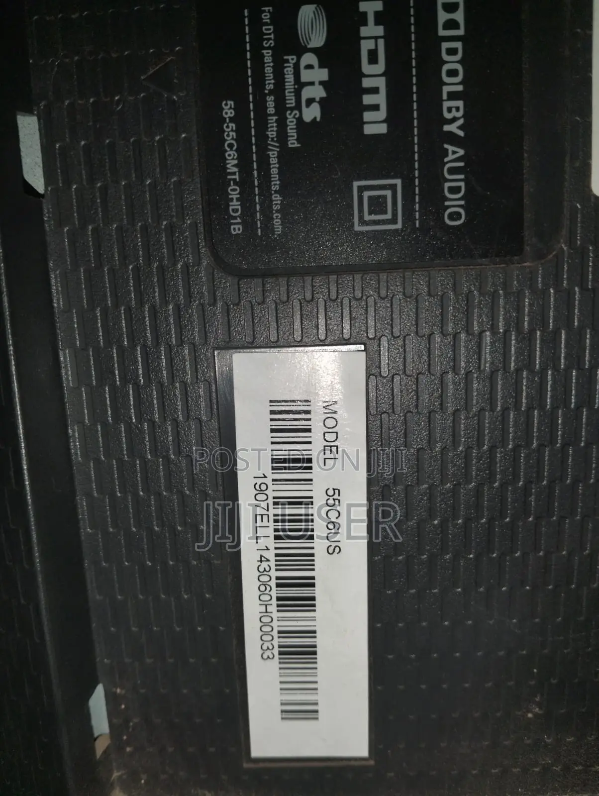 TCL TV 55 Inch Used With Cracked Screen