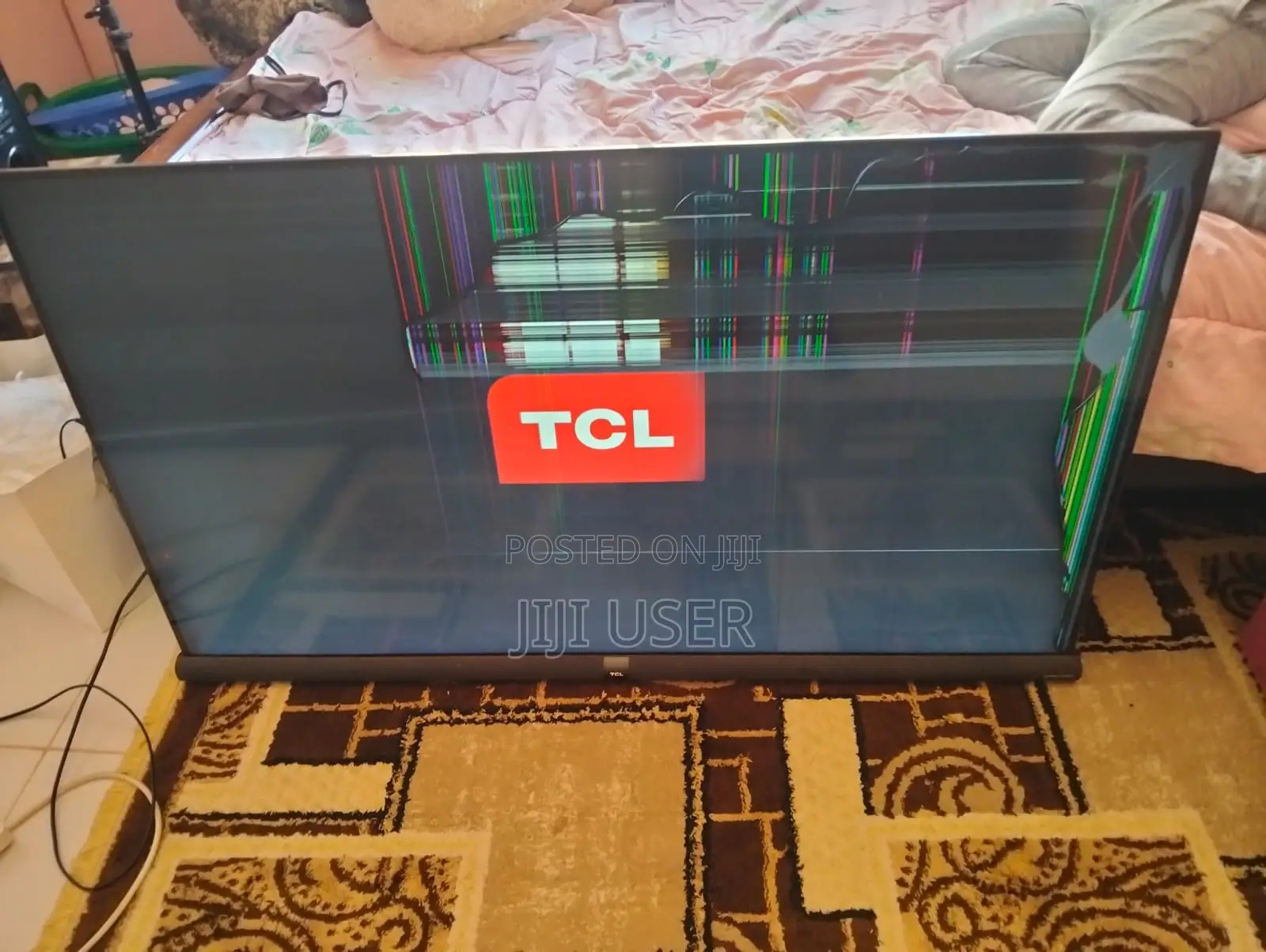 TCL TV 55 Inch Used With Cracked Screen