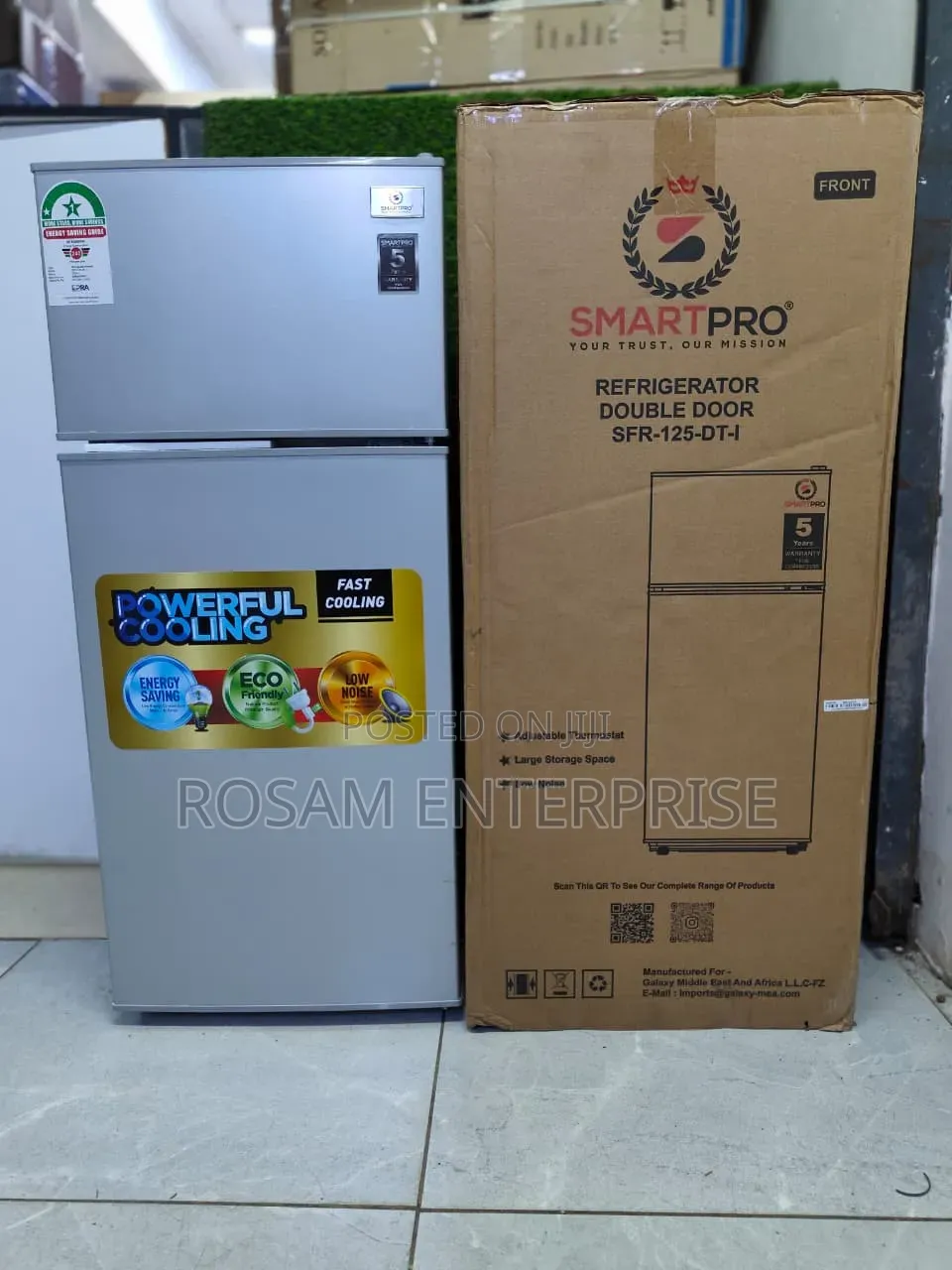 Smartpro 94Litres Double Door Fridge(125DT)