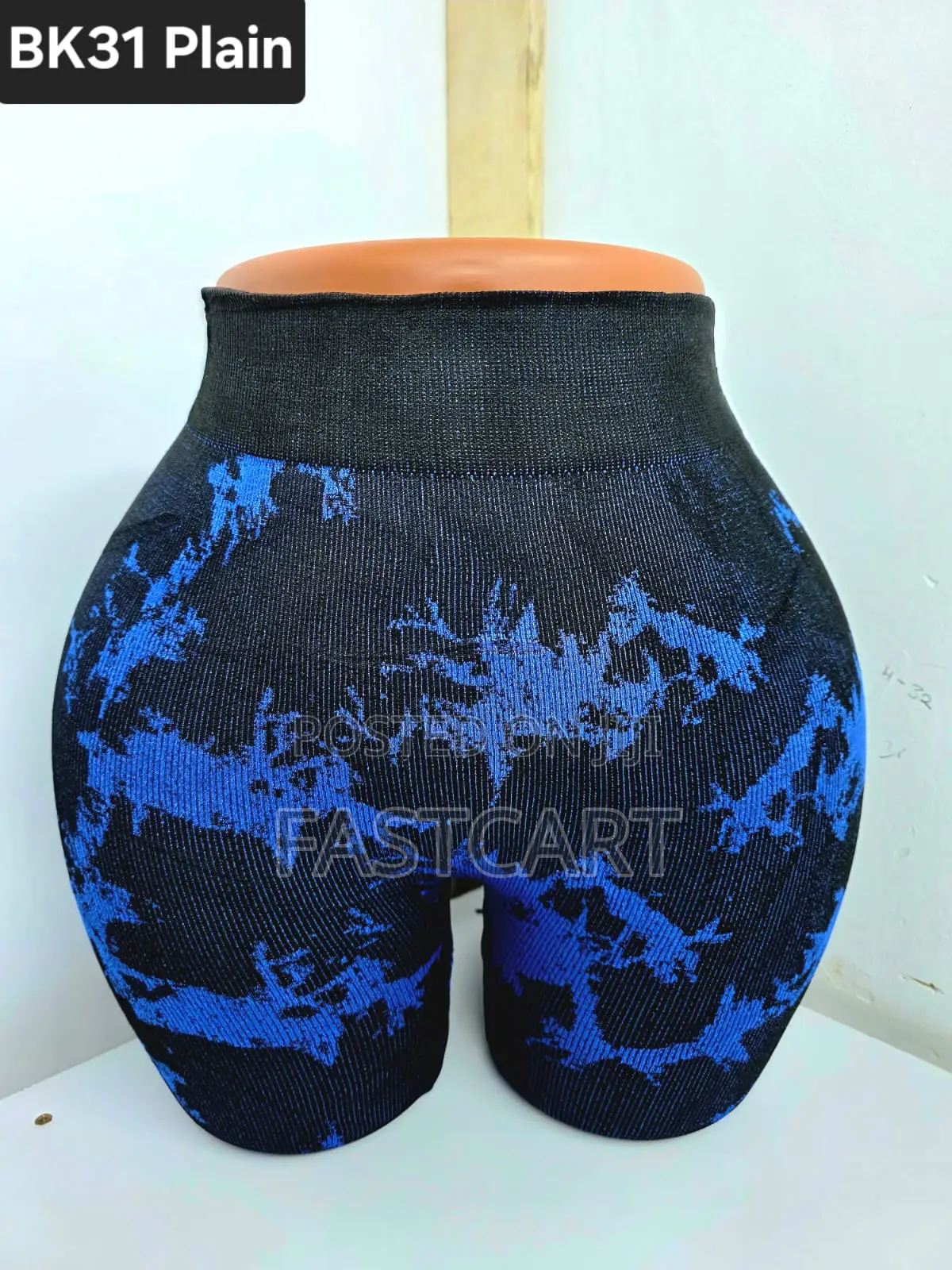 3pcs Outdoor Biker Elastic Knee Pads – Blue Black