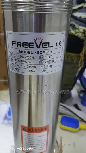 0.75 HP Submersible Pump 63m Head