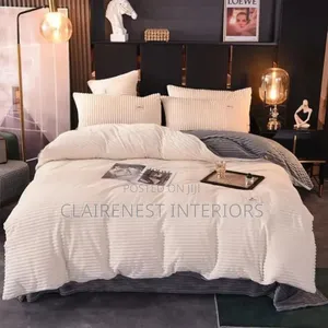 Make Your Bedroom Feel Extra Special With White and Blue Velvet Duvets