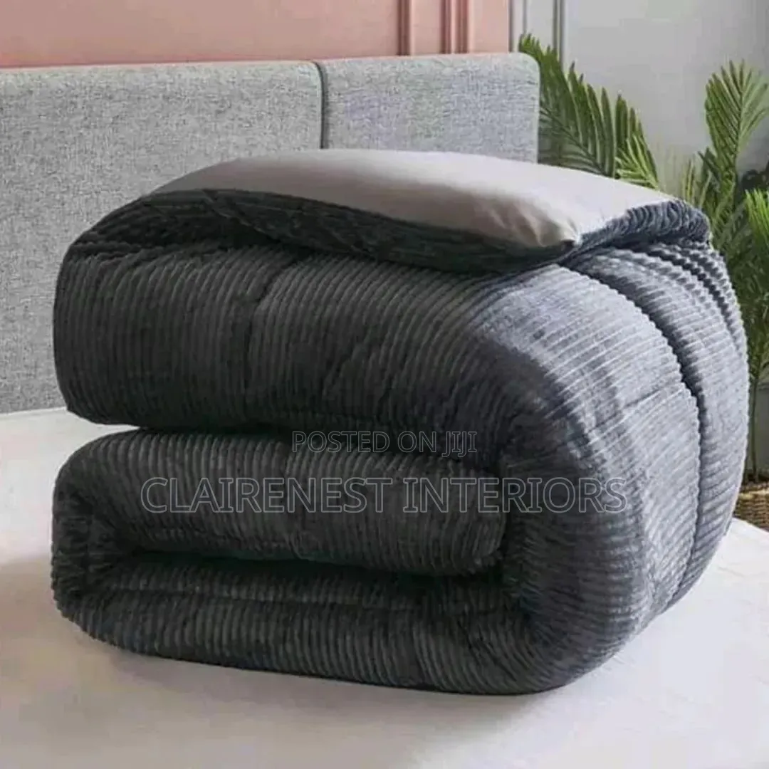 Cozy Bedding for Cozy Homes Grey and Yellow Velvet Duvets