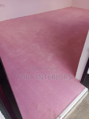 Maroon Office Floor Carpets Wall to Wall Flooring Installation