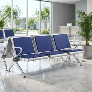 Durable 3 Seater Visitor Bench Chair With Armrests