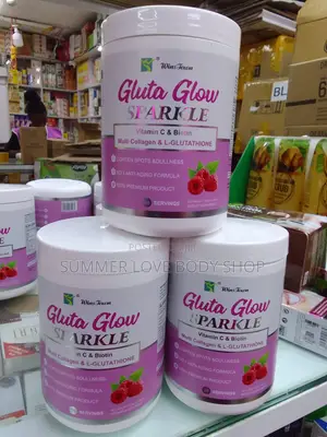 GLUTA GLOW Sparkle Vitamin C Biotin, Muti Collagen L-Glutathione