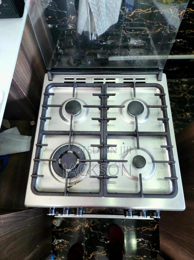Beko 4 Gas Burner + Electric Oven Cooker - Stainless Steel,