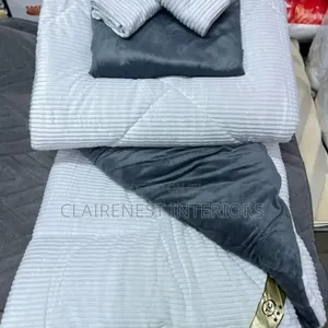 Comfort Never Looked So Elegant White and Brown Velvet Duvets