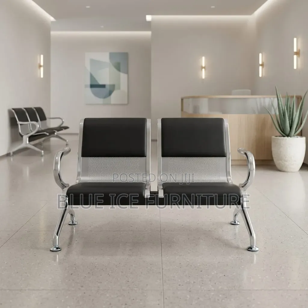 2-Seater Waiting Chair for Office Reception