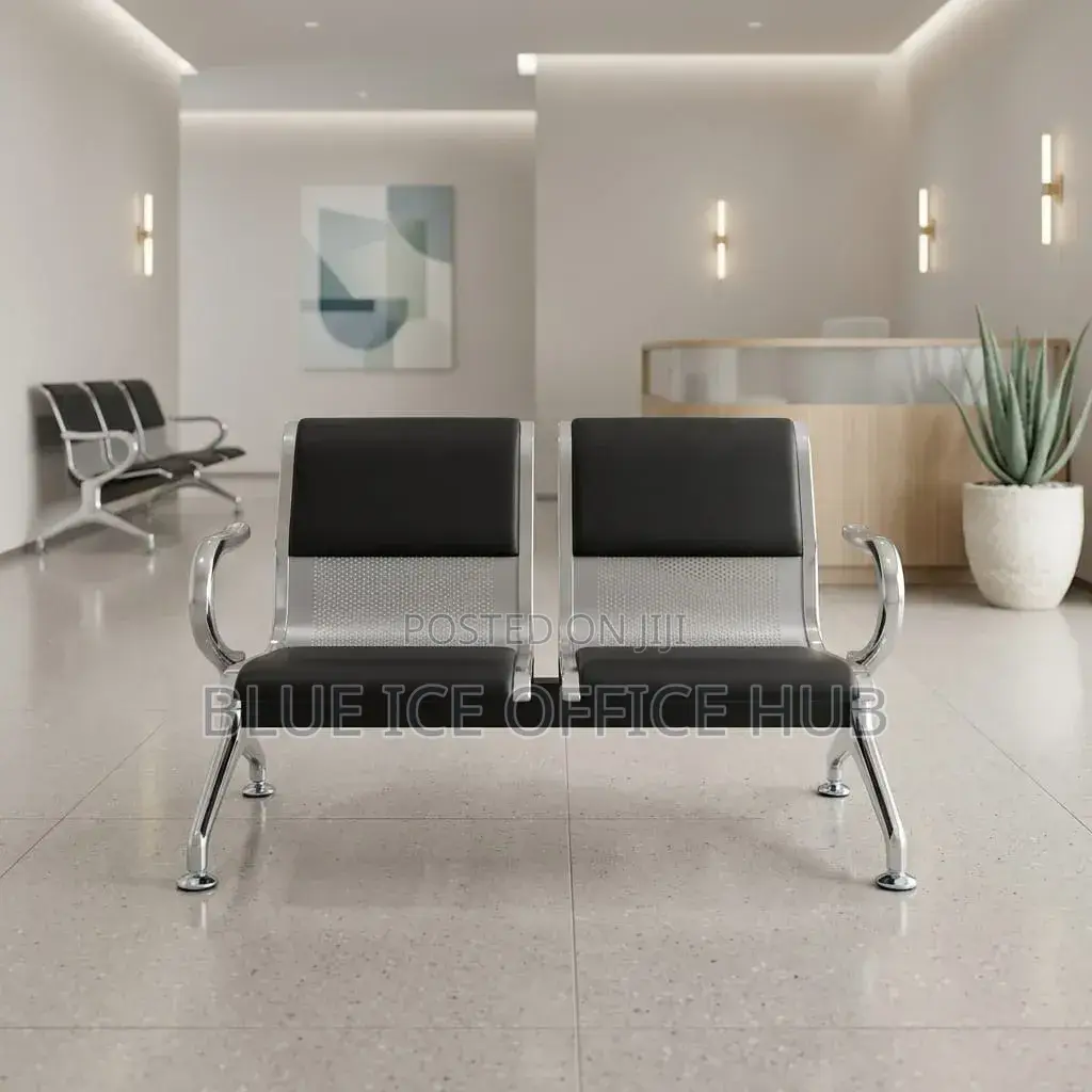 2-Seater Waiting Chair for Office Reception