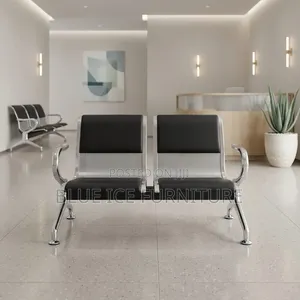 2-Seater Waiting Chair for Office Reception