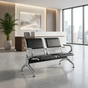2-Seater Waiting Chair for Office Reception