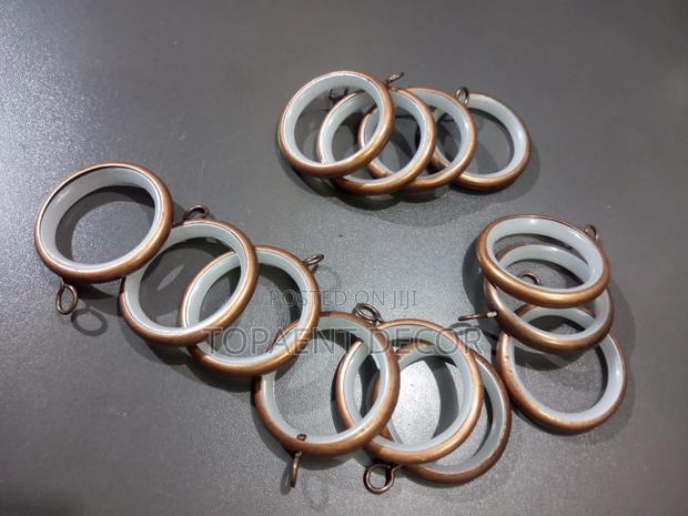 Bronze Round Rings With a Plastic Band - main view
