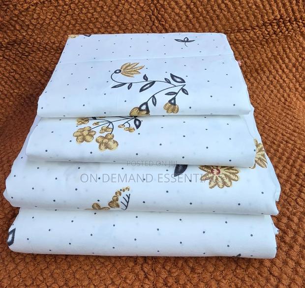 (4pcs) Both Printed Cotton Bedsheets - thumbnail 3
