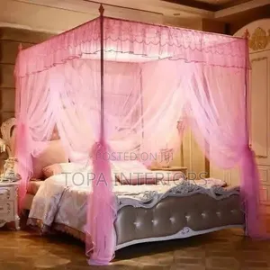 Protective Bed Nets With 4 Stands