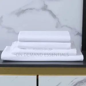 Cotton White Plain Bedsheets