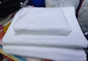Luxury Greek Embossed Pattern Cotton King-Size Bedsheets