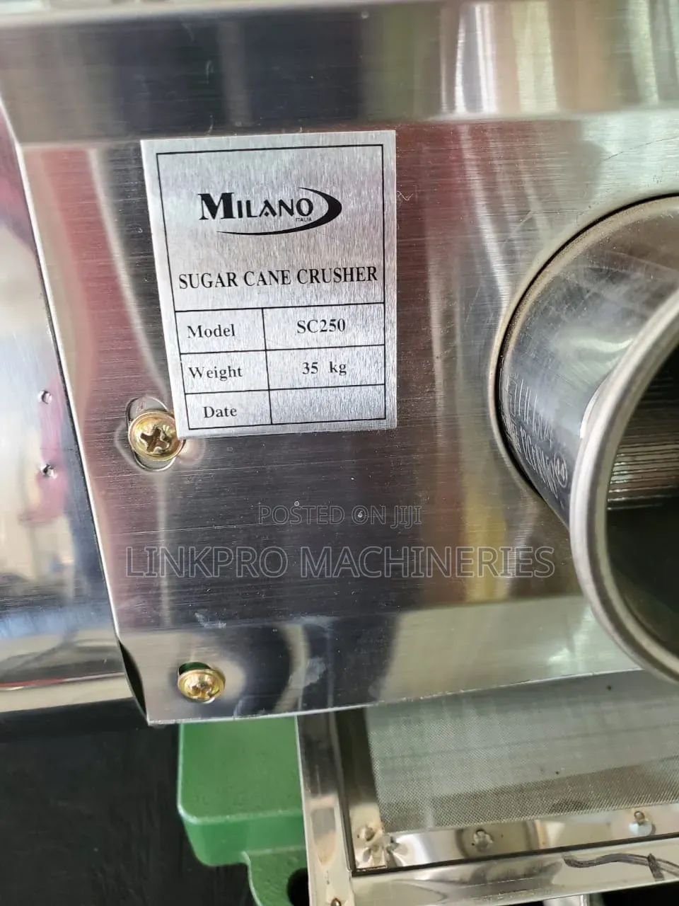 Milano Sugarcane Extractor 35 Kg/ Hour Head Only