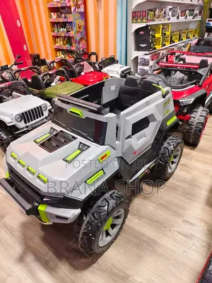 JM-9188 Grey "Shark Power" Heavy Duty 4x4 Kids Ride-on Jeep.